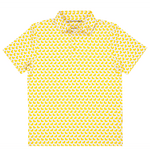 Yellow ducks in a row on a Duck Rubber Polo shirt