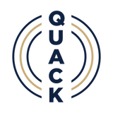 The circle on the back of the polo shirt that says quack