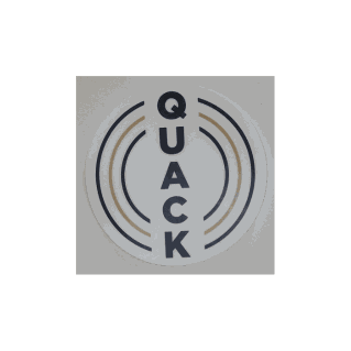 Find Your Flock Sticker premium round vinyl decal on laptop surface