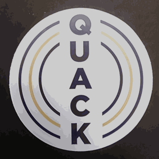 Find Your Flock Sticker premium round vinyl decal on laptop surface